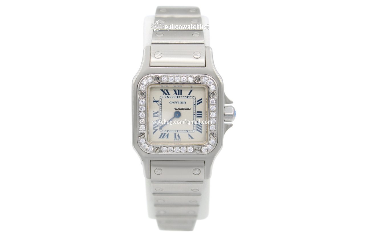 Cartier Santos Galbee Womens watch Quartz Steel 1565