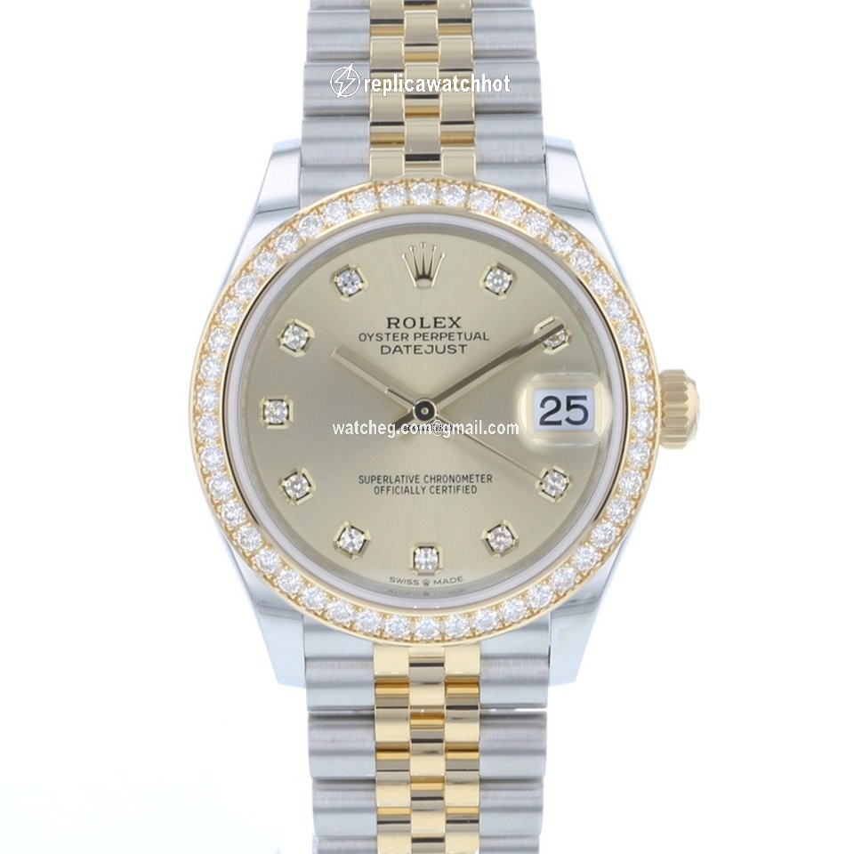 Rolex Datejust 31 Womens watch Gold Steel Automatic 278383RBR