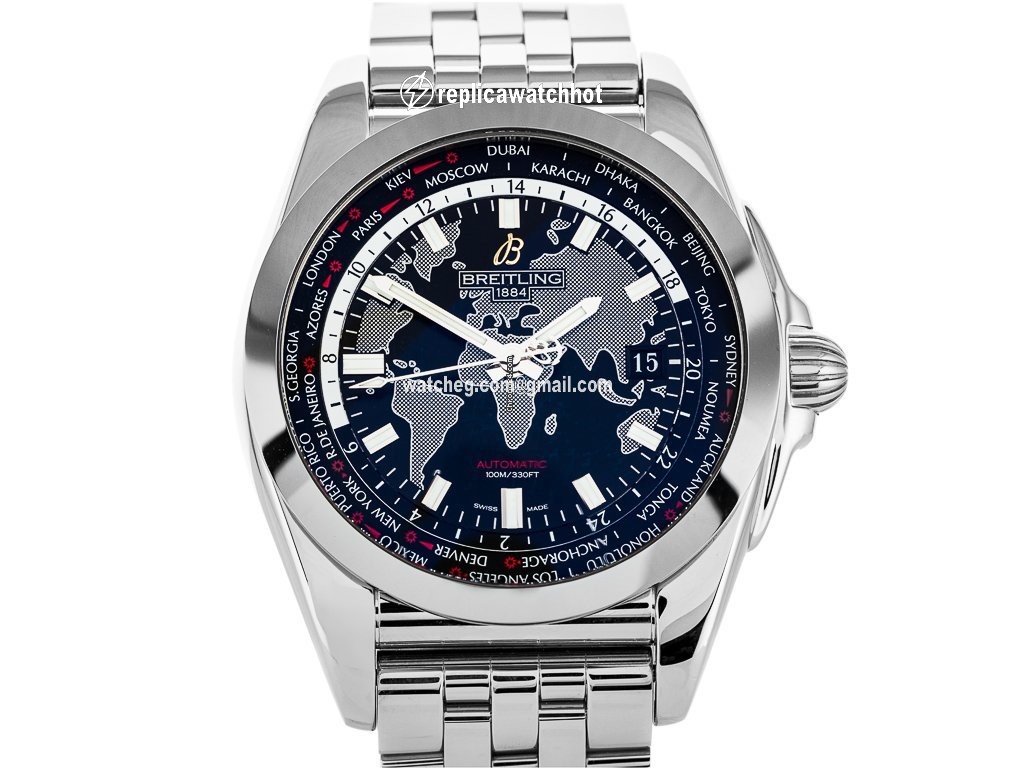 Breitling Galactic Unitime Mens watch Unisex Automatic Steel WB3510U4 BD94 375A