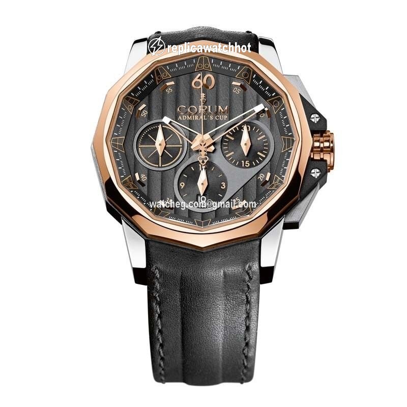 Corum Admirals Cup Challenger Mens watch Unisex Automatic Gold Steel 753.771.24 0F61 AN16