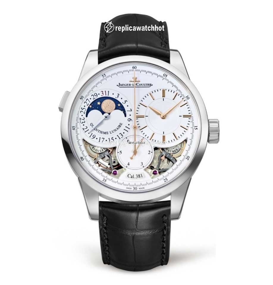 Jaeger-LeCoultre Duometre Mens watch Unisex Manual winding White gold 6043420