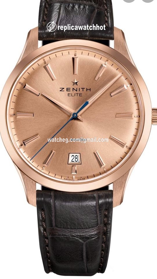 Zenith Captain Central Second Mens watch Unisex Automatic Rose gold 18.2020.670 95.C498