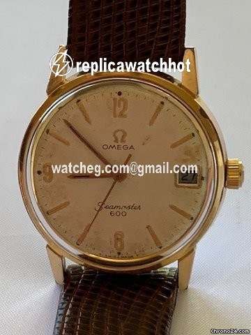 Omega Seamaster Mens watch Unisex Manual winding Gold Steel 136.012