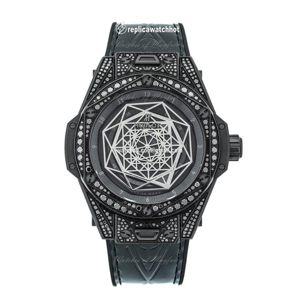 Hublot Big Bang Sang Bleu Mens watch Unisex Automatic Ceramic 465.CS.1114.VR.1700.MXM18