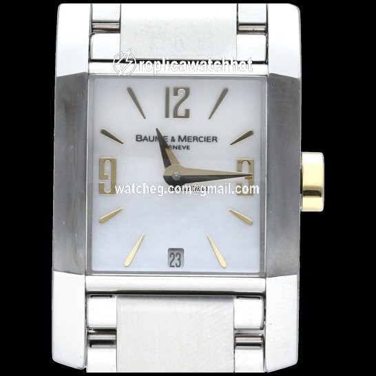 Baume & Mercier Hampton Womens watch Quartz Gold Steel M0A08600
