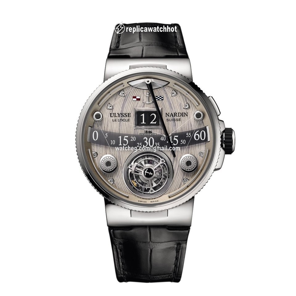 Ulysse Nardin Marine Grand Deck Mens watch Unisex Manual winding Platinum 6309-300 GD