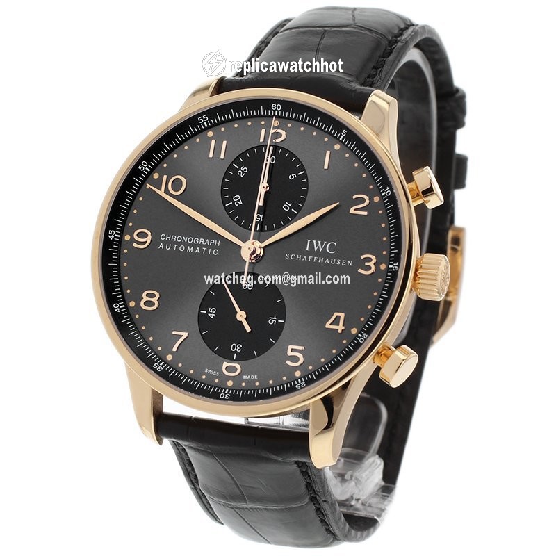 IWC Portuguese Chronograph Mens watch Unisex Rose gold IW3714-82