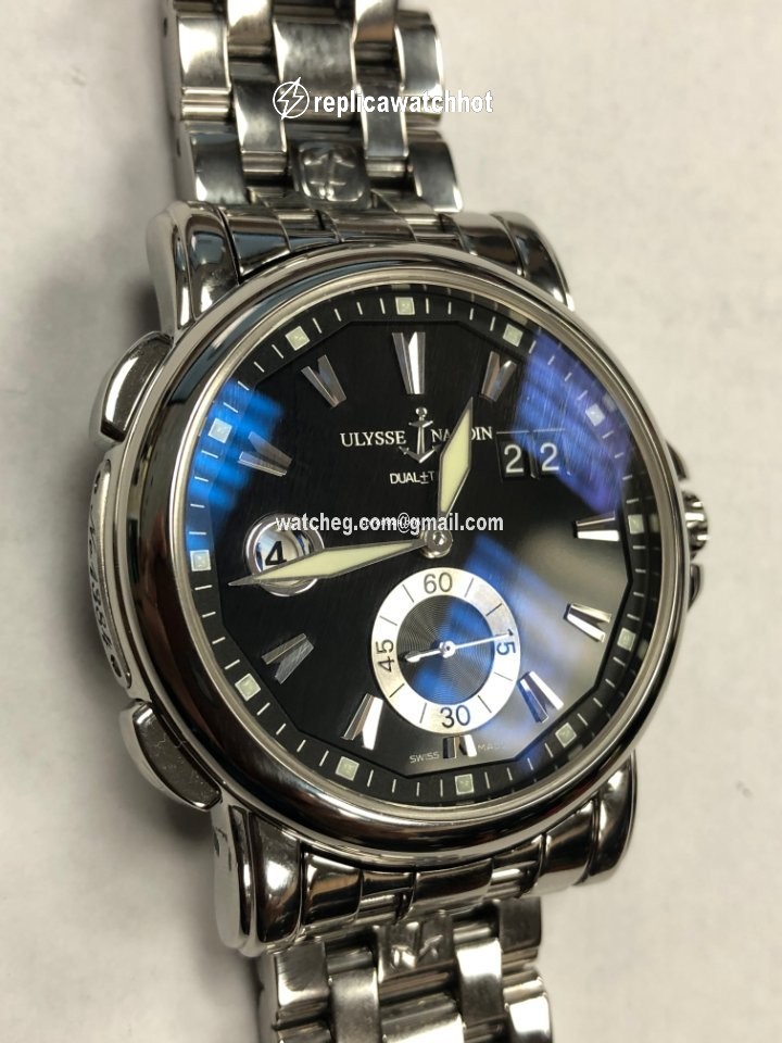 Ulysse Nardin Dual Time Mens watch Unisex Automatic Steel 243-55-7 92
