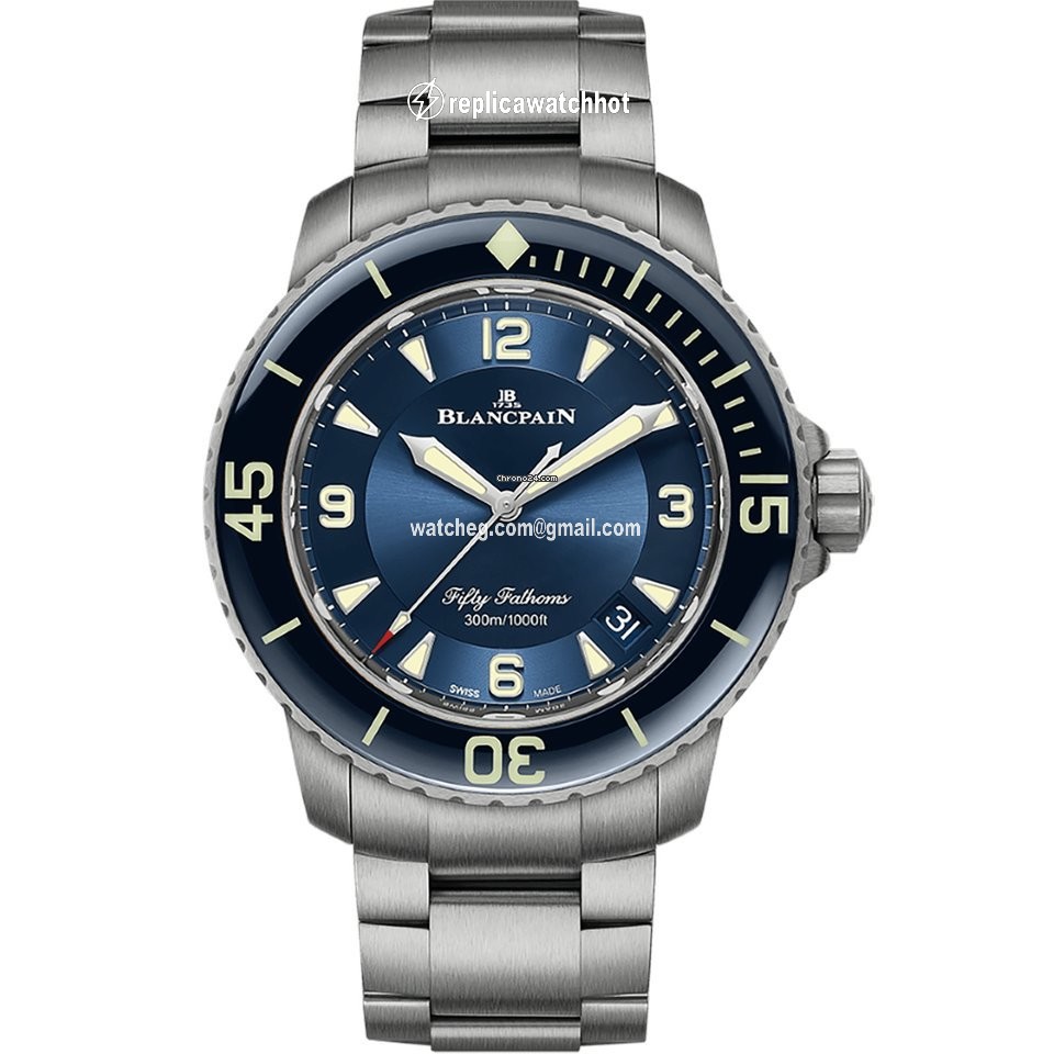 Blancpain Fifty Fathoms Mens watch Unisex Automatic Titanium 5015-12B40-98B