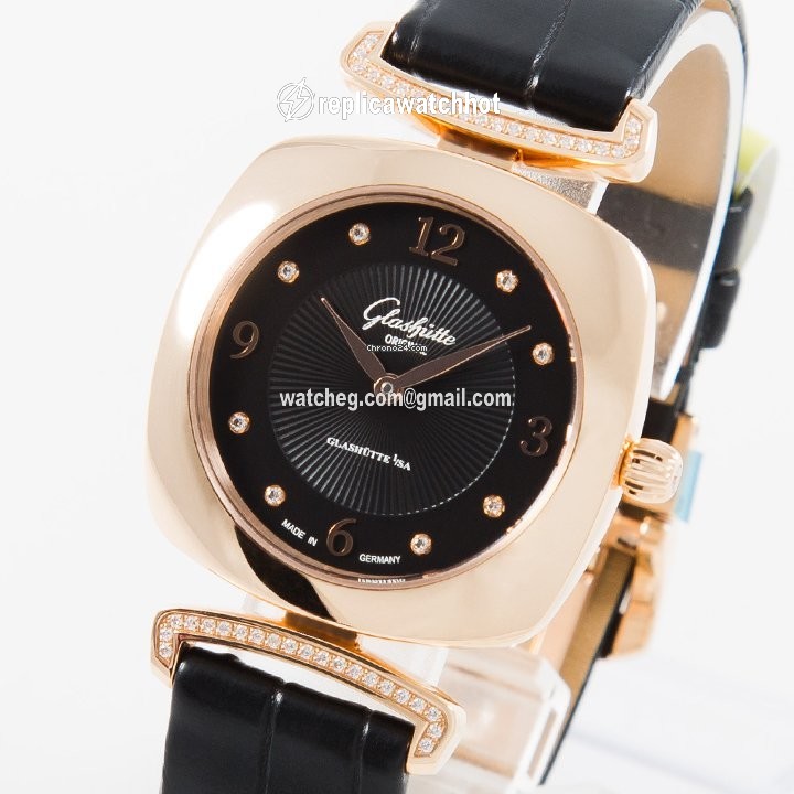 Glashtte Original Pavonina Womens watch Quartz Red gold 1-03-02-09-05-30