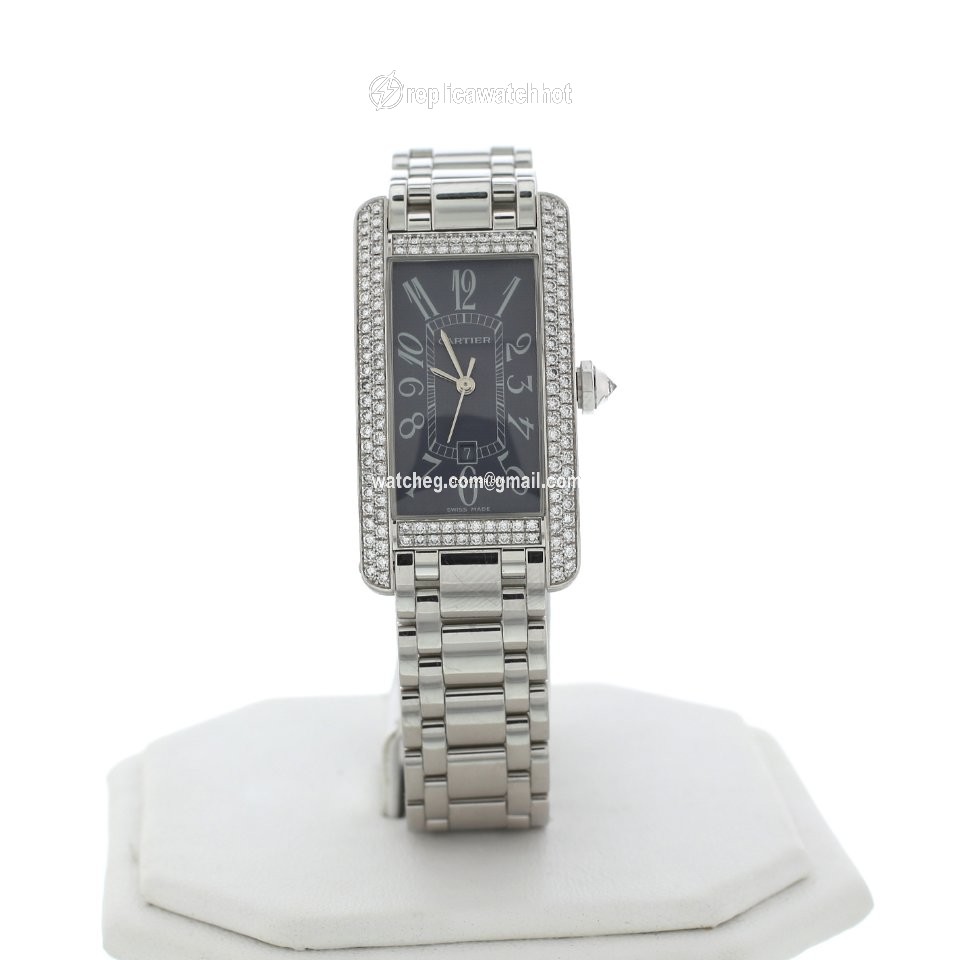 Cartier Tank Americaine Womens watch Automatic White gold WB7045L1