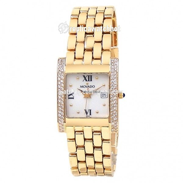 Movado Mens watch Unisex Quartz Yellow gold 74 57 9479