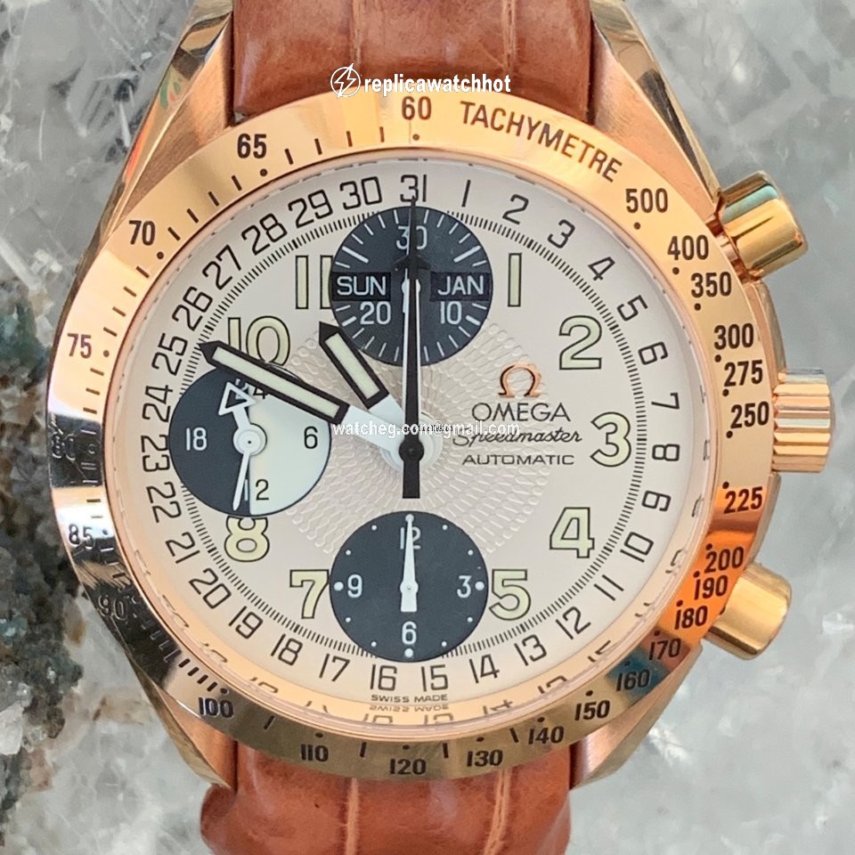 Omega Speedmaster Date Mens watch Unisex Automatic Rose gold 36233300