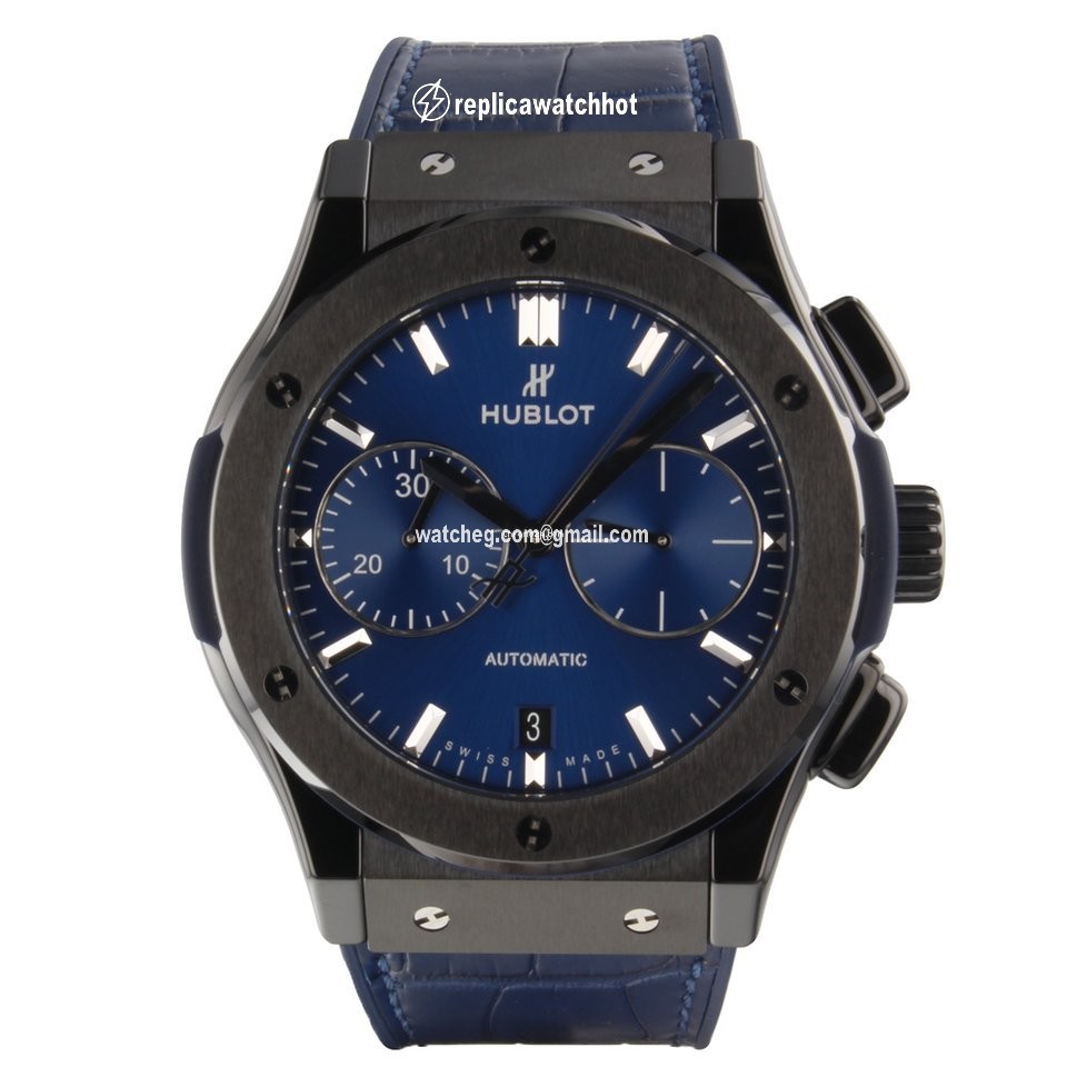 Hublot Classic Fusion Blue Mens watch Unisex Automatic Ceramic 521CM7170LR