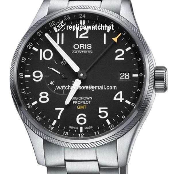 Oris Big Crown ProPilot GMT Mens watch Unisex Automatic Steel 01 748 7710 4164-07 8 22 19