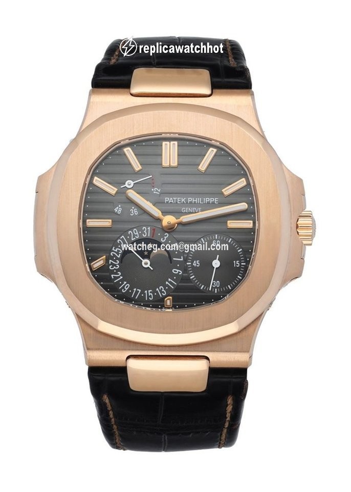 Patek Philippe Nautilus Mens watch Unisex Manual winding Rose gold 5712R