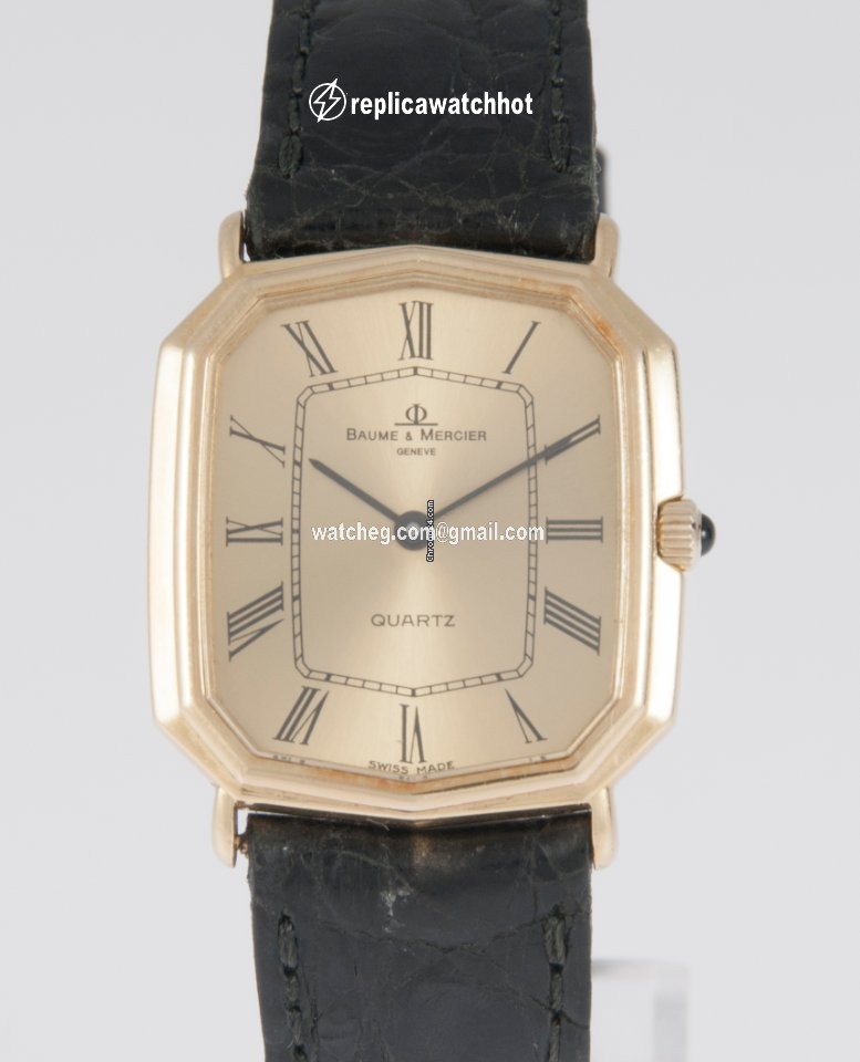 Baume & Mercier Mens watch Unisex Quartz Yellow gold 17245