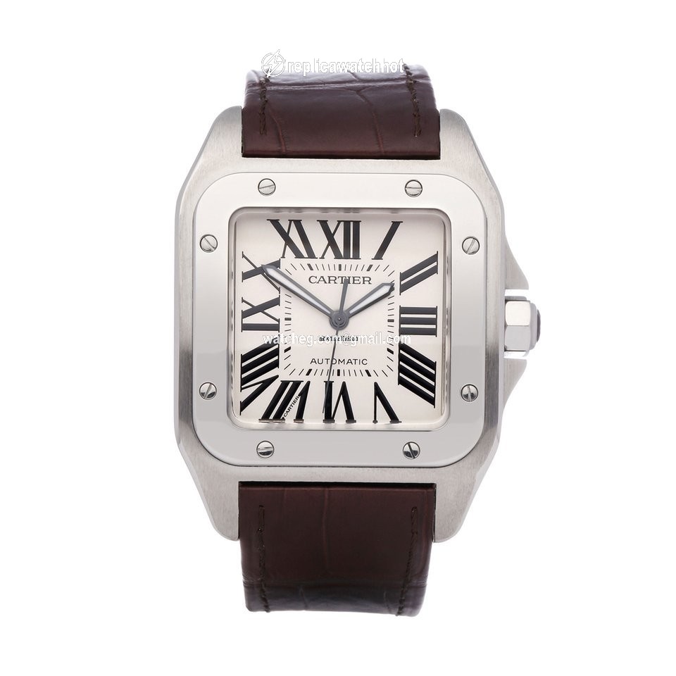 Cartier Santos 100 Mens watch Unisex Automatic Steel W20073X8 or 2656