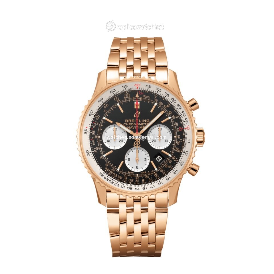 Breitling Navitimer 1 B01 Chronograph 43 Mens watch Unisex Automatic Red gold RB0121211B1R1