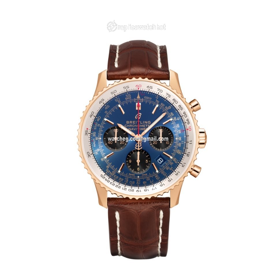 Breitling Navitimer 1 B01 Chronograph 43 Mens watch Unisex Automatic Red gold RB0121211C1P2
