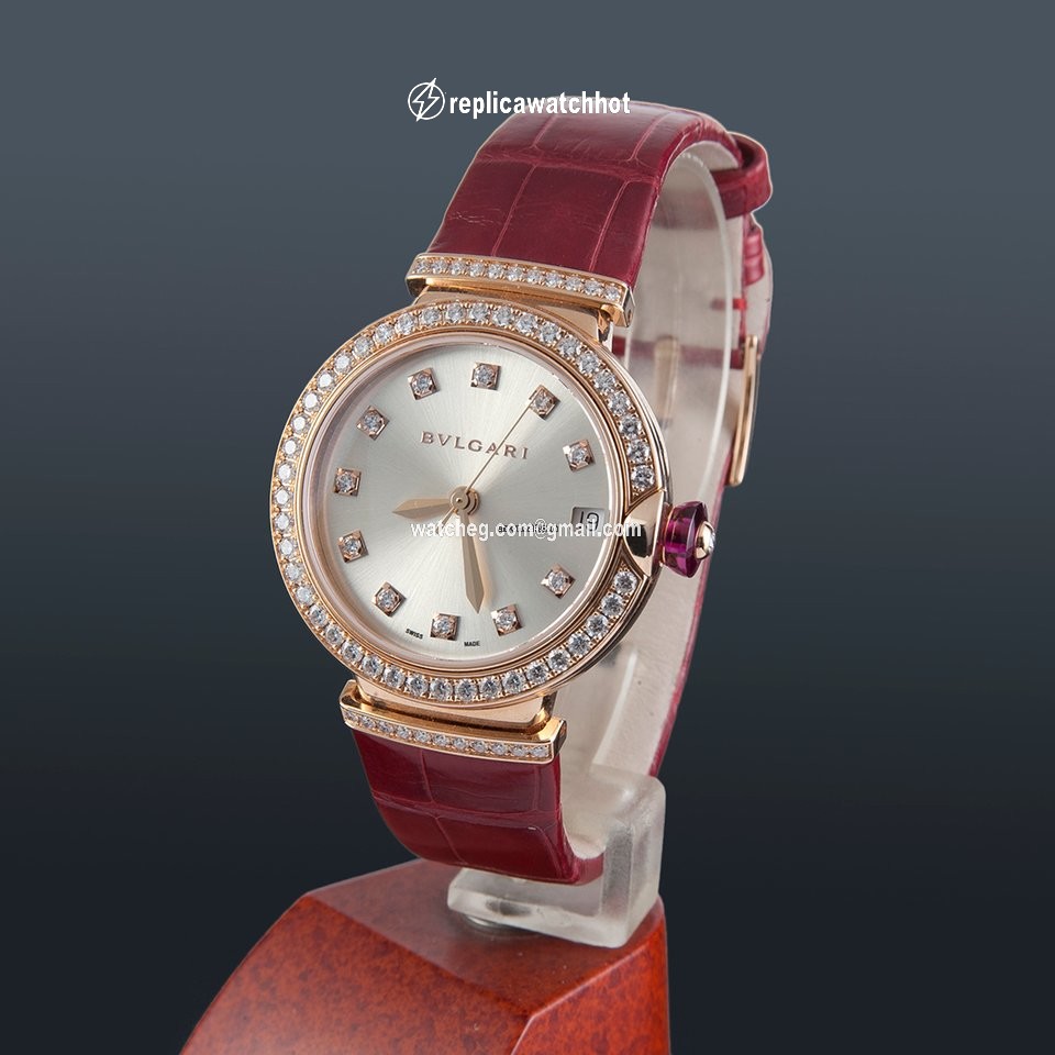Bulgari Lucea Womens watch Automatic Rose gold LU P 33 G