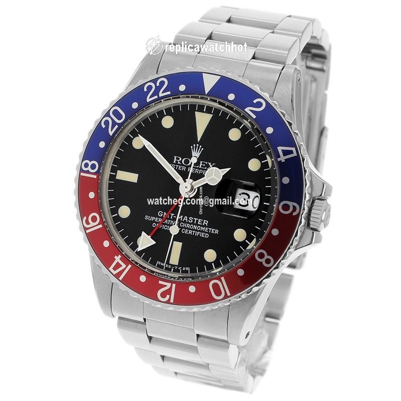Rolex GMT-Master Mens watch Unisex Steel Automatic 1675 0