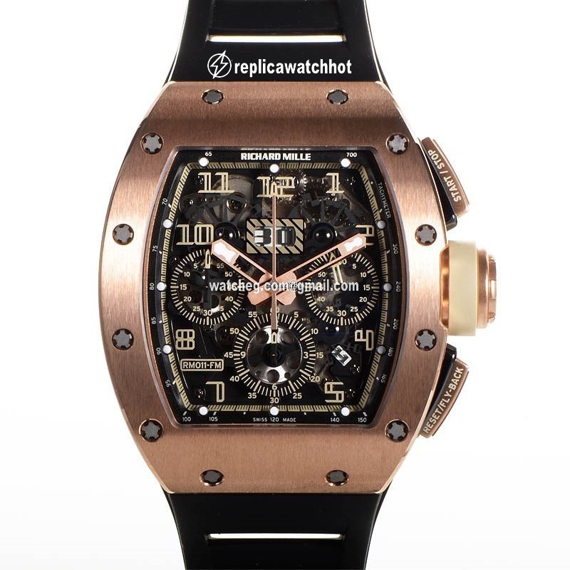 Richard Mille RM 011 Mens watch Unisex Automatic Rose gold RM011 Felipe Massa