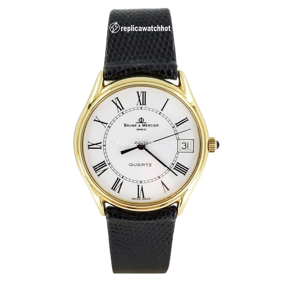 Baume & Mercier Mens watch Unisex Quartz Yellow gold 95148