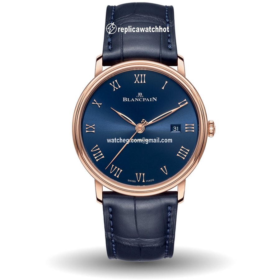Blancpain Villeret Ultra-Slim Mens watch Unisex Automatic Rose gold 6651-3640-55B