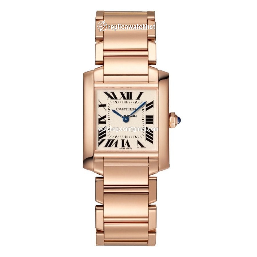 Cartier Tank Francaise Womens watch Quartz Rose gold WGTA0030