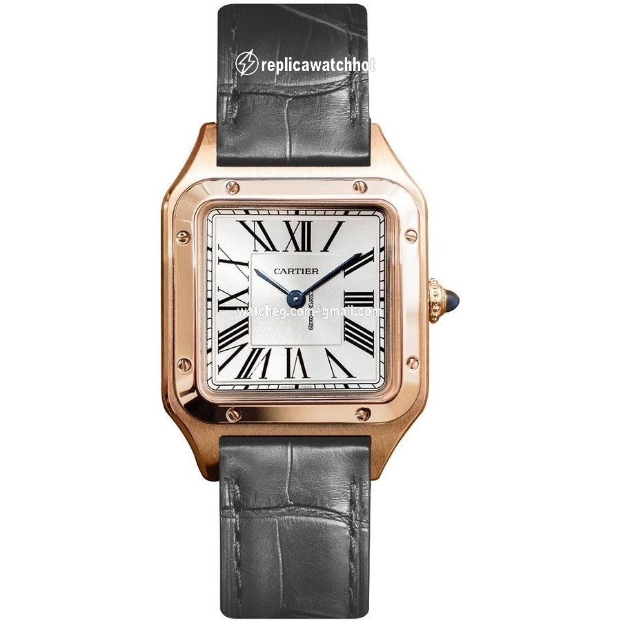 Cartier Santos Dumont Mens watch Unisex Quartz Rose gold WGSA0022