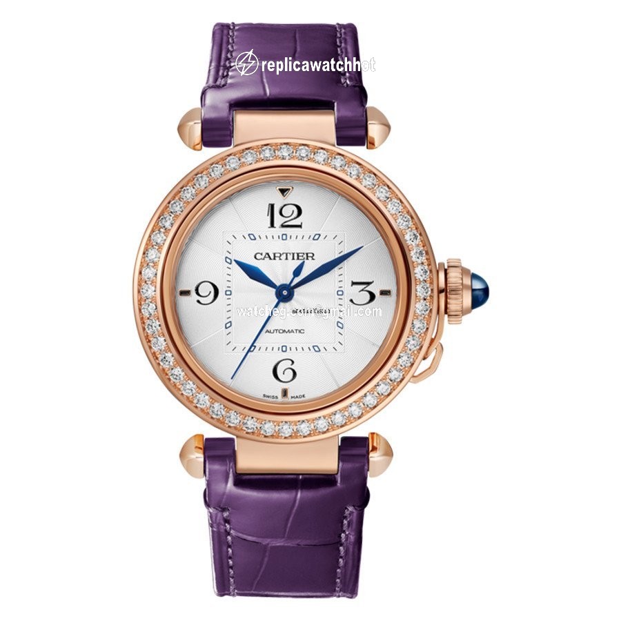 Cartier Pasha Womens watch Automatic Rose gold WJPA0012