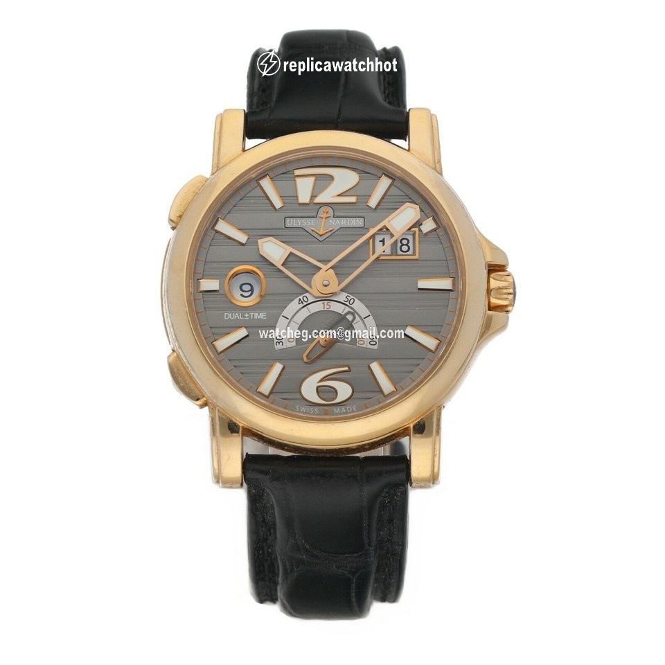 Ulysse Nardin Dual Time Mens watch Unisex Automatic Yellow gold 246-55
