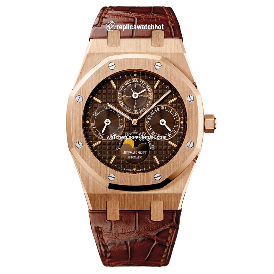 Audemars Piguet Royal Oak Perpetual Calendar Mens watch Unisex Rose gold 26252OR.OO.D092CR.01