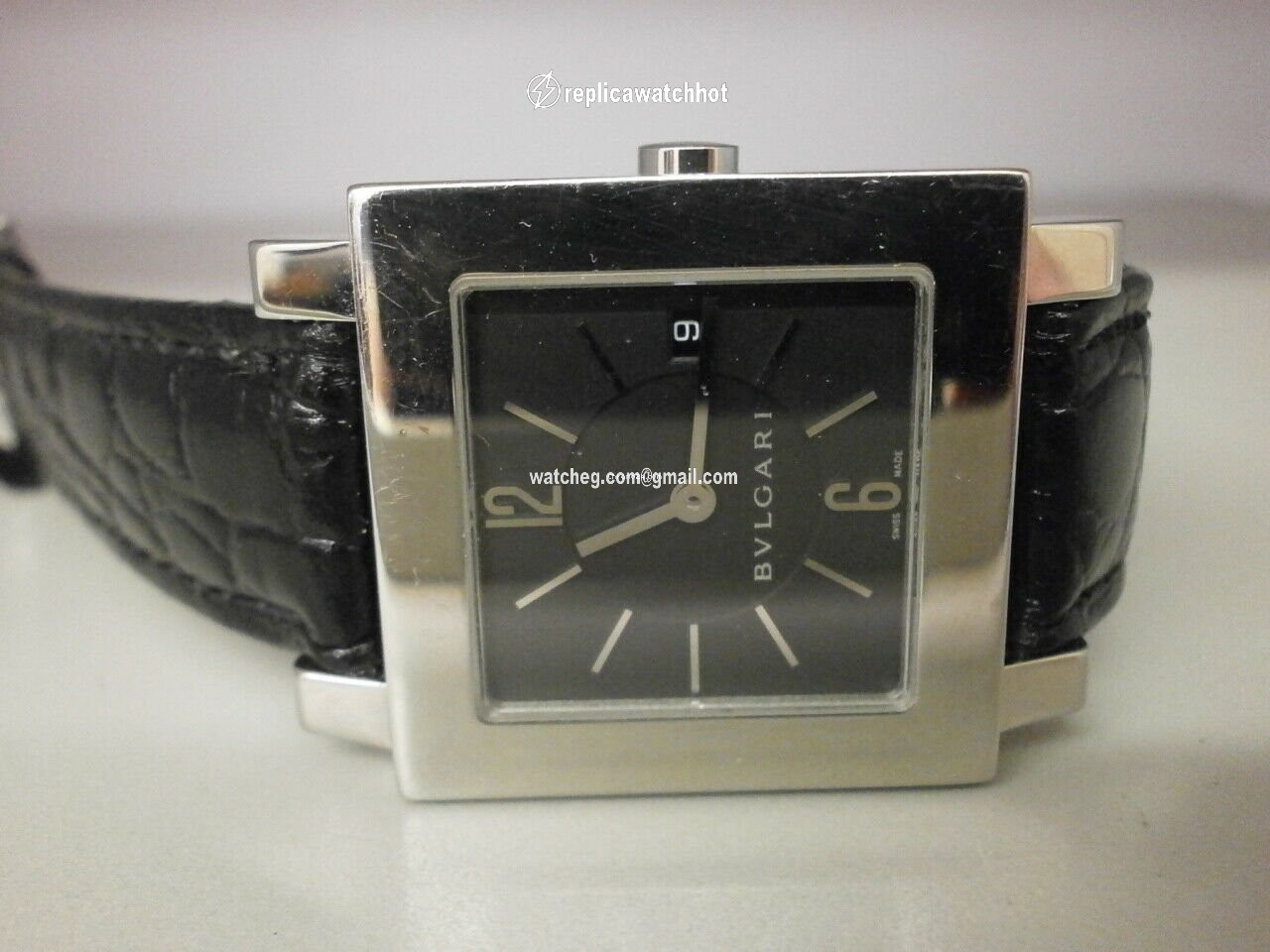 Bulgari Quadrato Quartz Steel SQ 29 SLD