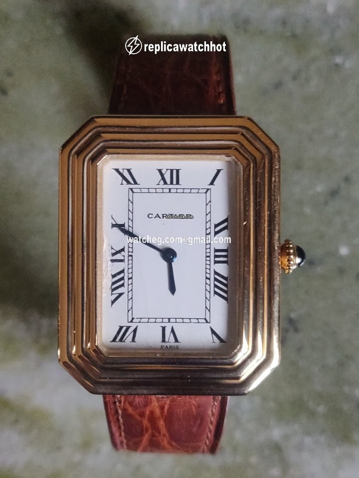 Cartier Mens watch Unisex Manual winding Yellow gold 78096