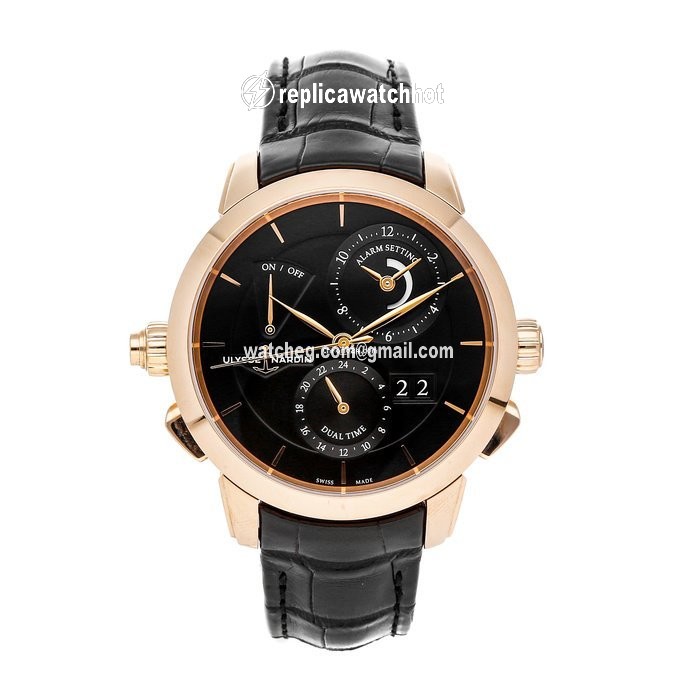 Ulysse Nardin Mens watch Unisex Automatic Rose gold 672-05 92