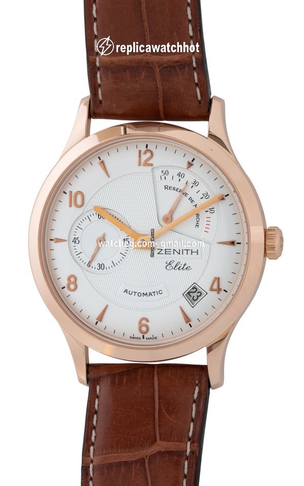 Zenith Elite Power Reserve Mens watch Unisex Automatic Rose gold 18.1125.685