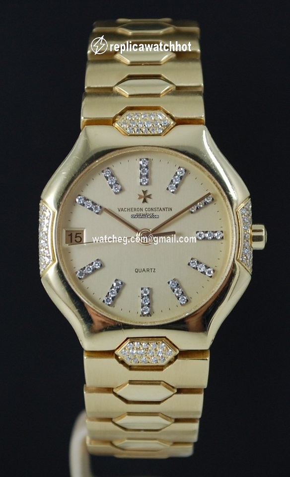 Vacheron Constantin Mens watch Unisex Quartz Yellow gold 75901