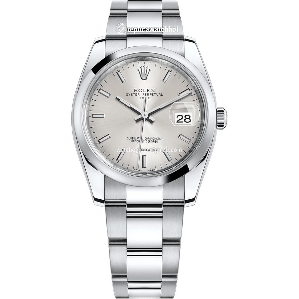 Rolex Oyster Perpetual Date Mens watch Unisex Steel Automatic 115200-0006