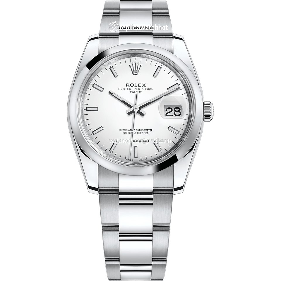 Rolex Oyster Perpetual Date Mens watch Unisex Steel Automatic 115200-0008