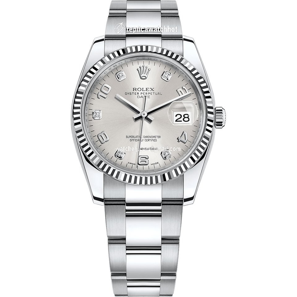 Rolex Oyster Perpetual Date Womens watch Steel Automatic 115234-0012