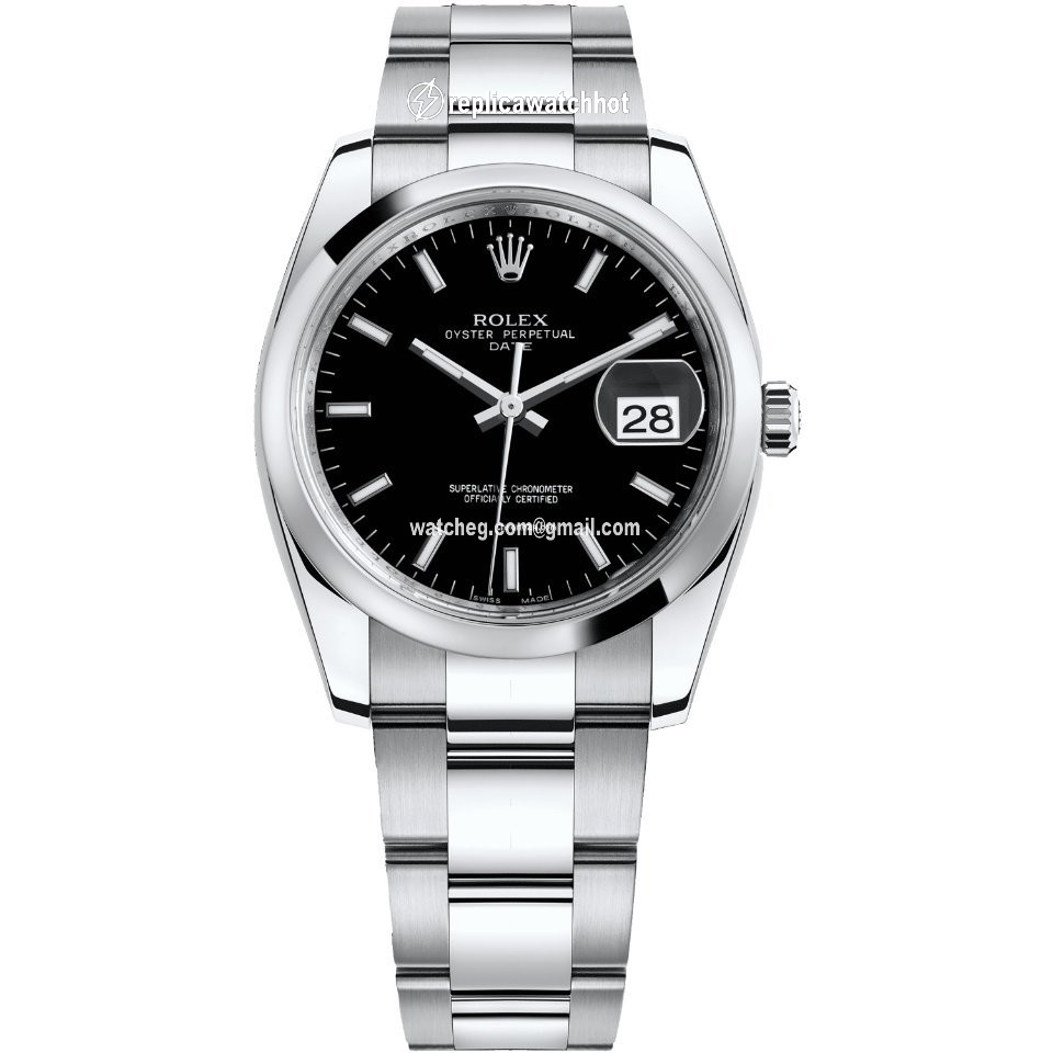 Rolex Oyster Perpetual Date Mens watch Unisex Steel Automatic 115200-0004