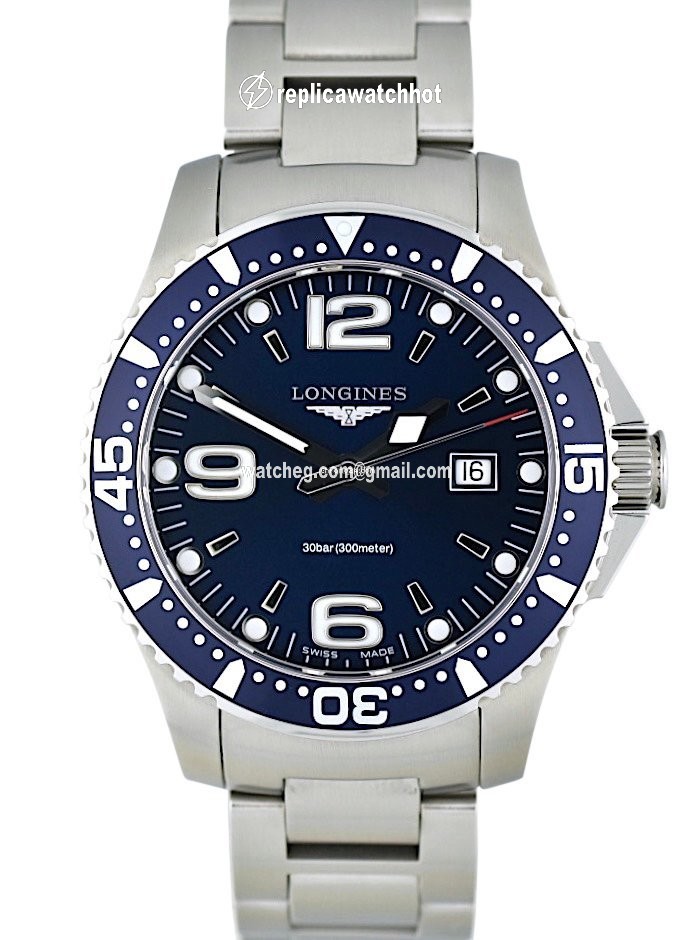 Longines HydroConquest Mens watch Unisex Quartz Steel L3.640.4.96.6