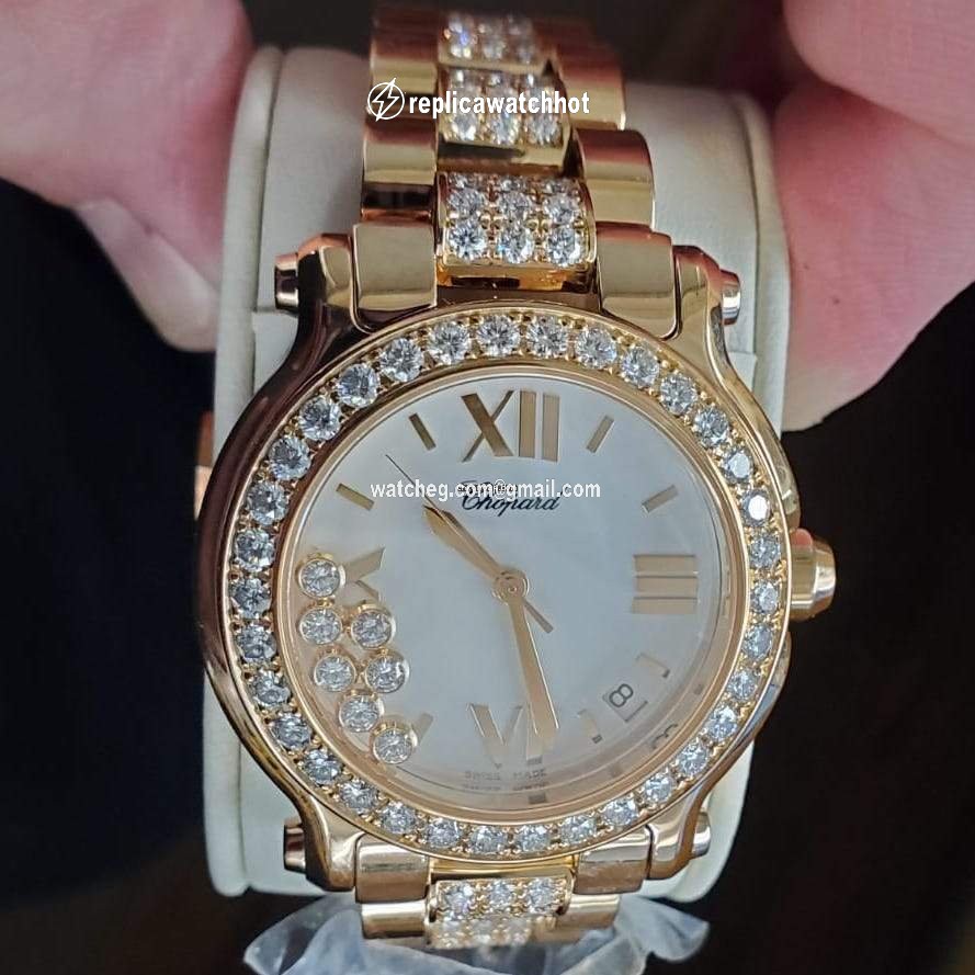 Chopard Happy Sport Womens watch Quartz Rose gold 277481-5003