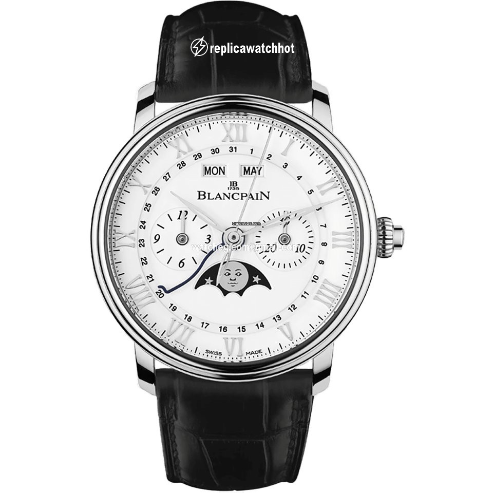 Blancpain Villeret Complete Calendar Mens watch Unisex Automatic Steel 6685-1127-55B