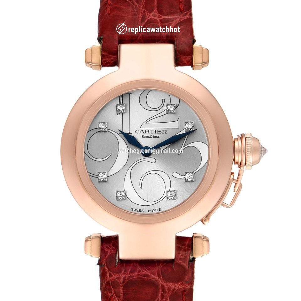 Cartier Pasha Womens watch Quartz Rose gold WJ123021