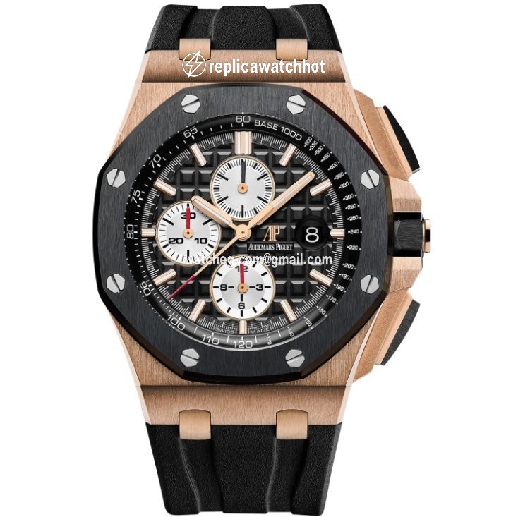 Audemars Piguet Royal Oak Offshore Chronograph Mens watch Unisex Manual winding Rose gold 26401RO.OO.A002CA.01