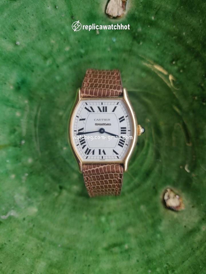 Cartier Tortue Mens watch Unisex Manual winding Yellow gold 10712