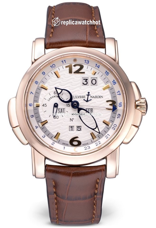 Ulysse Nardin GMT + - Perpetual Mens watch Unisex Automatic Rose gold 322-66 91
